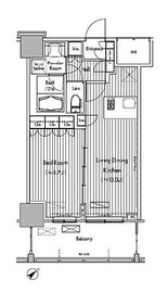 ヒューリック荏原 805 間取り図