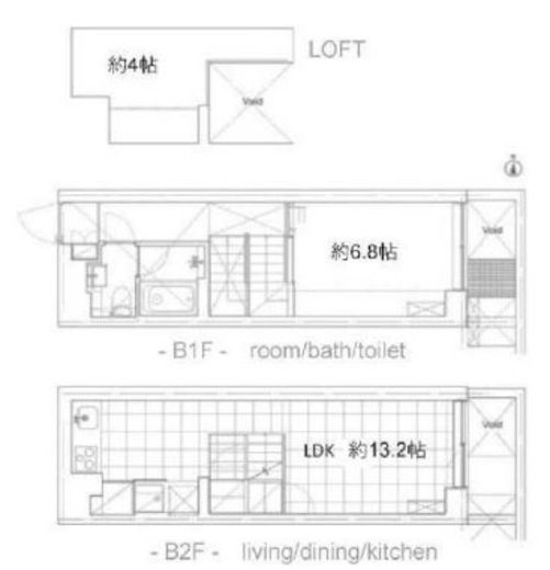 アプリーレ赤坂 1F1 間取り図