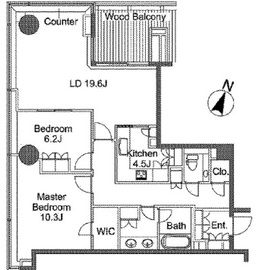 北の丸スクエア ザ・テラス 2002 間取り図