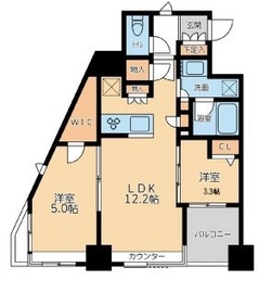 グランカーサ文京千石 801 間取り図