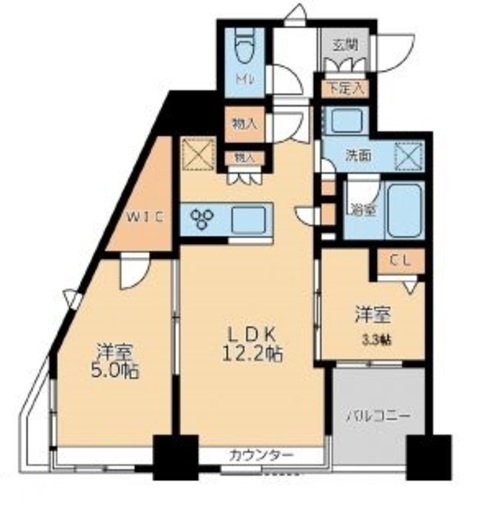 グランカーサ文京千石 1001 間取り図