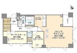 ミッドガーデン赤坂氷川 4階 間取り図