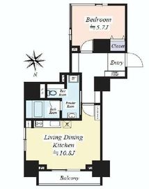 グラン・アベニュー銀座東 403 間取り図