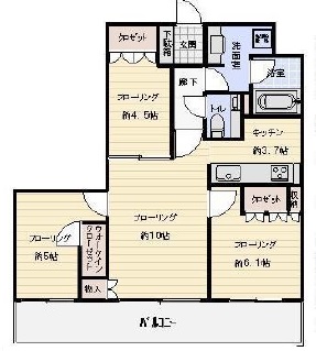 アトラスタワー西新宿 11階 間取り図