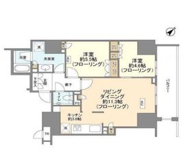 ザ・パークハウス新宿御苑西 4階 間取り図