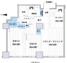 ベルタワー 1702 間取り図