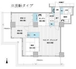 ベルタワー 1505 間取り図