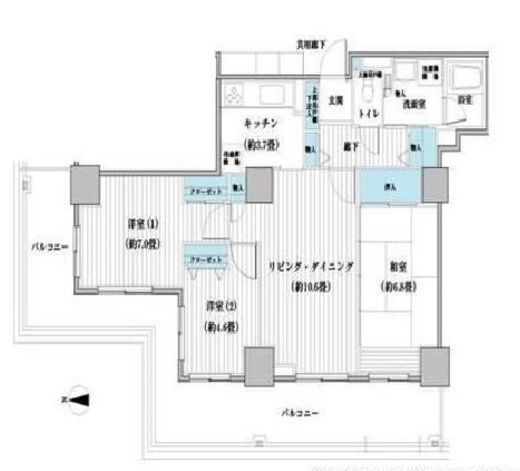 ベルタワー 2501 間取り図