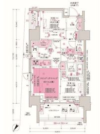 ディームス大井町 703 間取り図