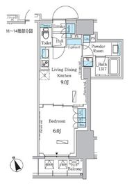 パークアクシス浅草レジデンス 1005 間取り図