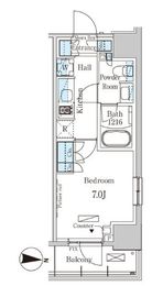 パークアクシス押上サウス 601 間取り図