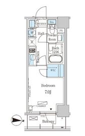 パークアクシス押上サウス 703 間取り図