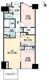 プラウド銀座東レジデンス 8階 間取り図