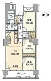 ザ・パークハウス東日本橋 9階 間取り図