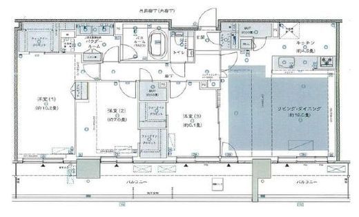 シティタワーズ東京ベイ 33階 間取り図