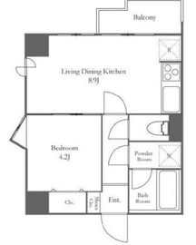 グランパレス南麻布仙台坂 11F1 間取り図