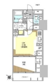 シティハウス東京八重洲通り 14階 間取り図