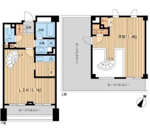 レジデンス三宿 404 間取り図