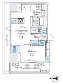 ディームス入谷2 302 間取り図