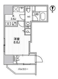 ディームス入谷2 702 間取り図