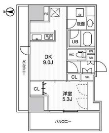 ディームス入谷2 802 間取り図