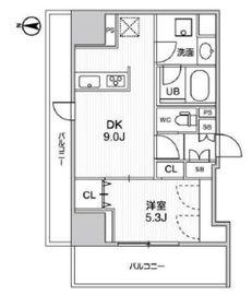 ディームス入谷2 1002 間取り図