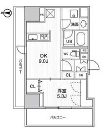 ディームス入谷2 1302 間取り図