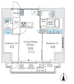 ディームス入谷2 301 間取り図