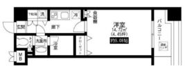 レジディア上野池之端 404 間取り図