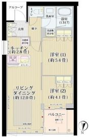 ガーデニエール砧ウエスト 1017 間取り図