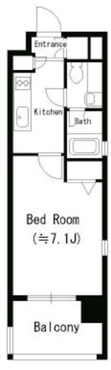 MFPRコート蒲田 706 間取り図