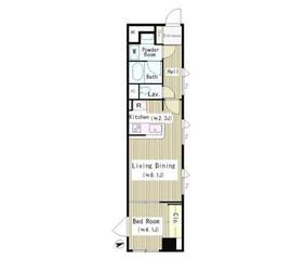 テラス四谷 1101 間取り図