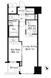 エスティメゾン四谷坂町 306 間取り図