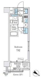 ライズ代々木3 206 間取り図