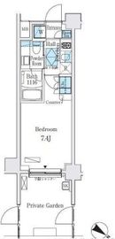 ライズ代々木3 102 間取り図