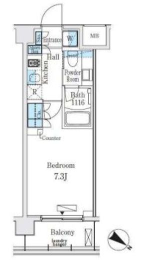 ライズ代々木3 204 間取り図