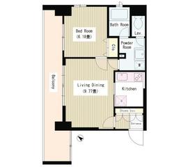 BRICKS COURT 401 間取り図