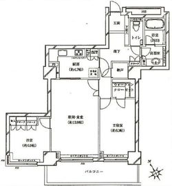 代官山アドレス ザ・タワー 21階 間取り図