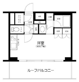 クオリア新宿余丁町 5階 間取り図