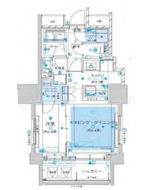 ザ・パークハウスアーバンス御成門 10階 間取り図