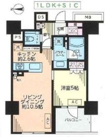 ルネ神田和泉町 2階 間取り図