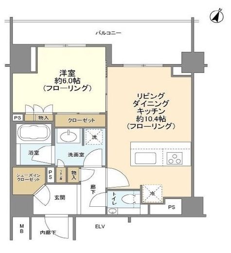 レフィール参宮橋ヒルズ 3階 間取り図