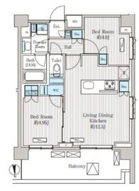 オアーゼ品川レジデンス 607 間取り図