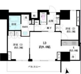 ザ・パークハウス上野 12階 間取り図