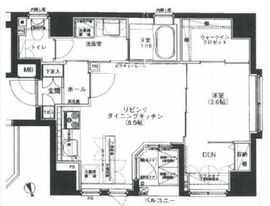 ディ・レジデンセス銀座東 7階 間取り図