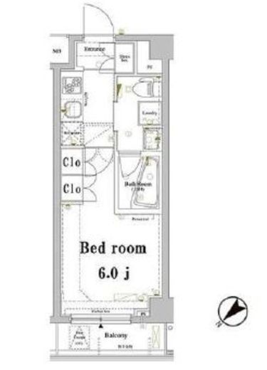 アクサス西新宿アジールコート 3階 間取り図