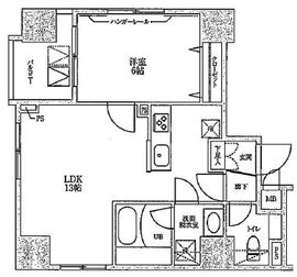 エスペランサK錦糸町 1402 間取り図