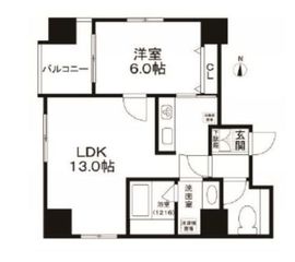 エスペランサK錦糸町 1003 間取り図