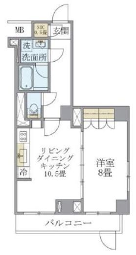 ブリリアイスト北沢 204 間取り図