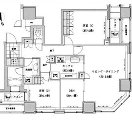 ウエストパークタワー池袋 2901 間取り図